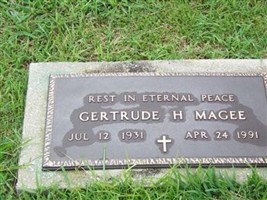 Gertrude H Magee Gertrude H Magee