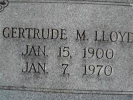 Gertrude M Lloyd