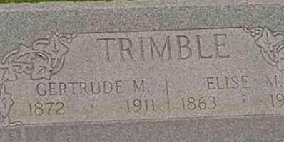 Gertrude M Trimble Gertrude M Trimble