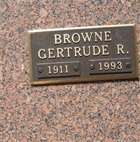 Gertrude R. Browne Gertrude R. Browne