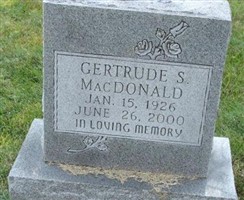Gertrude S. MacDonald Gertrude S. MacDonald