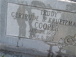 Gertrude "Trudy" Kruetzmann Cooper