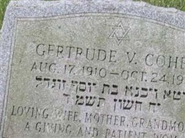 Gertrude V Cohen Gertrude V Cohen