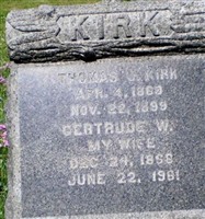 Gertrude W Kirk