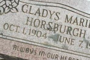 Gladys Marie Horsburgh Gladys Marie Horsburgh