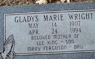 Gladys Marie Wright Gladys Marie Wright