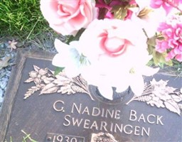 Gladys Nadine Back Swearingen Gladys Nadine Back Swearingen