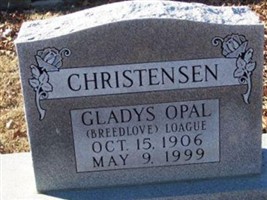 Gladys Opal Breedlove Christensen