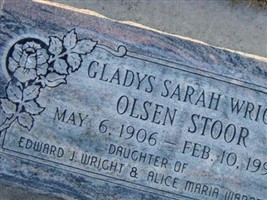 Gladys Sarah Wright Stoor Gladys Sarah Wright Stoor
