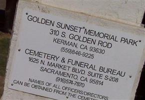 Golden Sunset Memorial Park