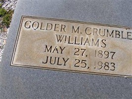Golder M. Crumbley Williams Golder M. Crumbley Williams