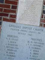 Goodwill Baptist Church Cemetery