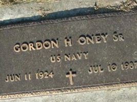 Gordon H Oney, Sr Gordon H Oney, Sr