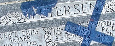 Grace Barker Petersen Grace Barker Petersen