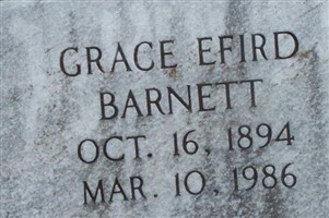 Grace Efird Barnett Grace Efird Barnett