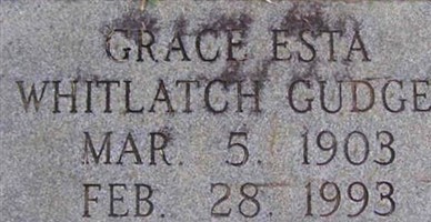 Grace Esta Whitlatch Gudgel