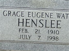 Grace Eugene Watts Henslee