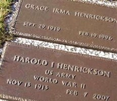 Grace Irma Henrickson Grace Irma Henrickson