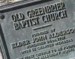 Old Greenbrier Baptist Church Cemetery