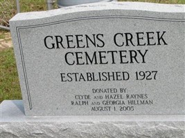 Greens Creek Cemetery Greens Creek Cemetery