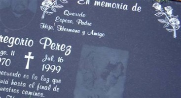 Gregorio "Boo Boo" Perez, Sr Gregorio "Boo Boo" Perez, Sr