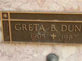 Greta B. Dunne Greta B. Dunne