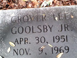 Grover Lee Goolsby, Jr Grover Lee Goolsby, Jr
