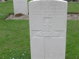 Gunner Harold Ervine Lewthwaite