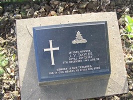 Gunner John Vincent Davies Gunner John Vincent Davies