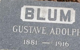 Gustav Adolph Blum Gustav Adolph Blum