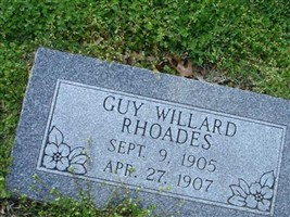 Guy Willard Rhoades Guy Willard Rhoades