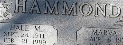 Hale M Hammond Hale M Hammond