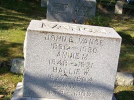 Hallie W Vance Hallie W Vance