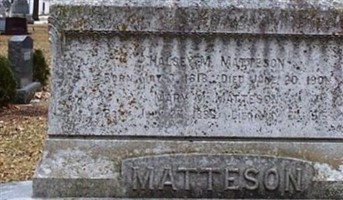 Halsey M. Matteson, Sr Halsey M. Matteson, Sr