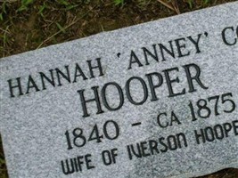 Hannah "Anney" Cox Hooper