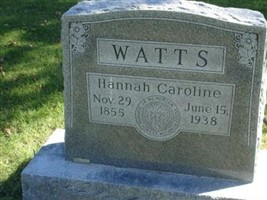 Hannah Caroline Watts Hannah Caroline Watts