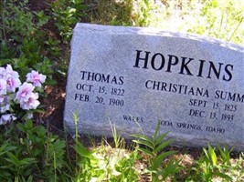 Hannah Christiana Summerhill Hopkins Hannah Christiana Summerhill Hopkins