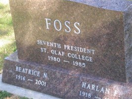 Harlan F Foss Harlan F Foss
