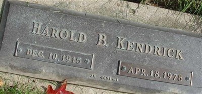 Harold B. Kendrick Harold B. Kendrick