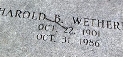 Harold B Wetherbee Harold B Wetherbee