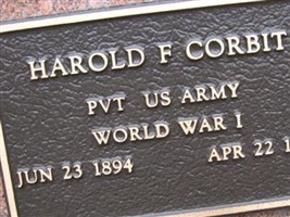 Harold F Corbit Harold F Corbit