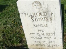 Harold F Starr Harold F Starr