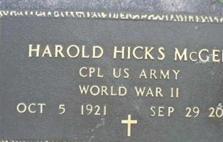 Harold Hicks McGee
