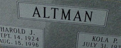 Harold Jefferson Altman