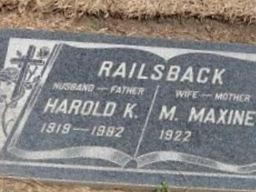 Harold K Railsback Harold K Railsback