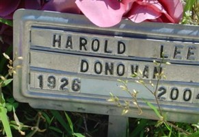 HAROLD LEE DONOVAN HAROLD LEE DONOVAN