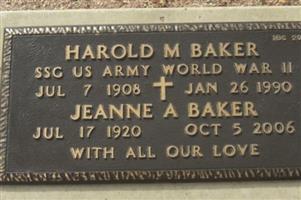 Harold M Baker