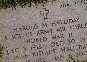 Harold M Halliday