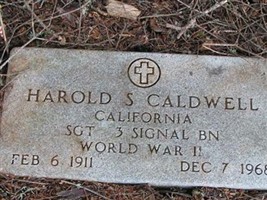 Harold S. Caldwell Harold S. Caldwell