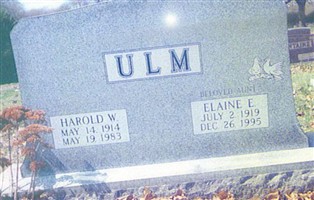 Harold W. Ulm Harold W. Ulm